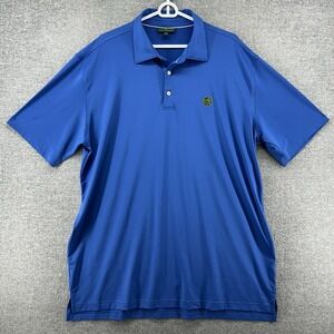 Masters Golf Polo Shirt Men Size XL Royal Blue Short Sleeve